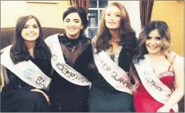  ??  ?? A throwback to 2018 as our girls - Dee, Aisling, Amy and Julie - went forward to the ICA Rose of Tralee selection nights in a bid to represent the ICA. We were delighted when our girl Amy won.