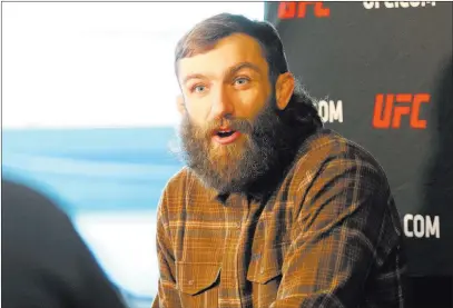  ?? Heidi Fang ?? Las Vegas Review-journal @Heidifang UFC lightweigh­t contender Michael Chiesa, above, on facing former champ Anthony Pettis: “He’s still so dangerous. He’s a vaunted striker with a good guard. … I like the challenges he presents.”