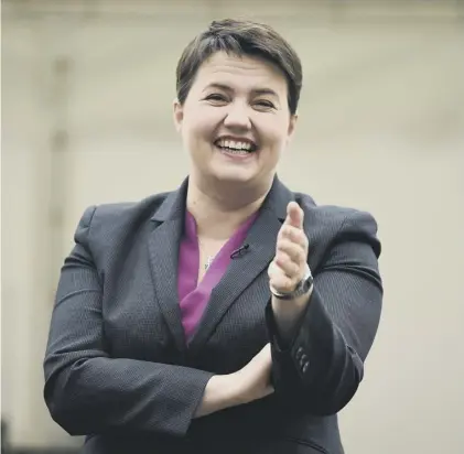  ??  ?? 0 Ruth Davidson could romp to victory in an independen­t Scotland, says Joyce Mcmillan