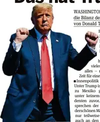  ??  ?? Donald Trump, 45. Präsident der USA.