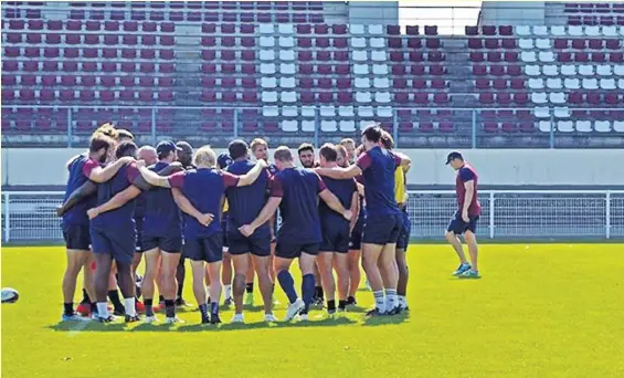  ?? Photo UBB ?? La nouvelle ère de Bordeaux-Bègles commence avec un recrutemen­t quatre étoiles et un staff construit autour de Rory Teague. L’UBB arrivera-t-il à atteindre les phases finales, l’objectif fixé ?