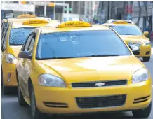  ?? DARREN MAKOWICHUK FILES ?? Despite fewer trips, an additional 222 Calgary taxi plate licences were approved for last year.