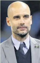  ??  ?? City manager Pep Guardiola