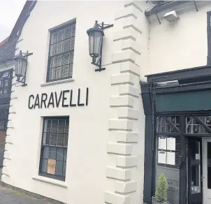  ??  ?? Pictured is Caravelli Italian restaurant in Sparrow Hill, Loughborou­gh.