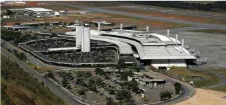  ?? Infraero/Divulgação ?? Aeroporto de Confins, que agora sofre disputa interna entre sócios privados e estatal