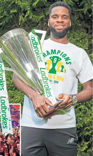  ??  ?? Odsonne Edouard celebrated nine-in-a-row last season and Liverpool (left) did likewise after securing their first title in 30 years . . .