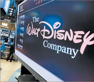  ?? RICHARD DREW/AP 2017 ?? The sale of 21st Century Fox to Disney isn’t expected to be finalized until next year.