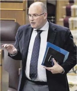  ?? José Luis Roca ?? El portavoz del PP, Miguel Tellado, el pasado martes en el Congreso.