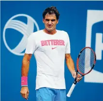  ?? Photo: Getty Images ?? Better never stops: Roger Federer is tickled pink with his form heading into the US Open at Flushing Meadows.