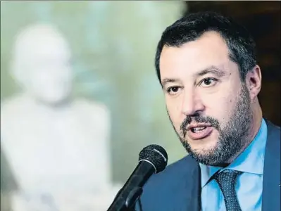  ?? CLAUDIO PERI / AP ?? Matteo Salvini, l’home fort del Govern italià