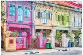  ??  ?? COLOURFUL City’s shophouses