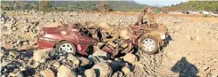  ?? Picture: Supplied ?? Cyclone Idai hit the Kopa area of Chimaniman­i hard, and residents are stumbling on cash, some of it foreign currency, among the wreckage.