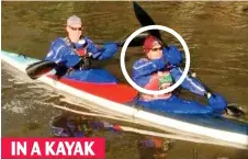  ??  ?? IN A KAYAK