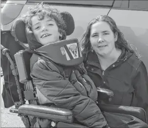  ?? CAPE BRETON POST ?? Nichol MacNeil says the fundraisin­g campaign to purchase a wheelchair-accessible van for her nine-year-old son Devon MacNeil has reached its goal.