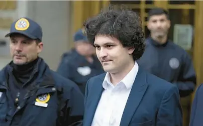  ?? SETH WENIG/AP ?? FTX founder Sam Bankman-Fried leaves federal court Jan. 3 in New York after he pleaded not guilty to fraud charges.