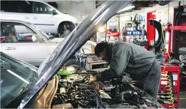  ?? JUSTIN SULLIVAN/GETTY IMAGES ?? Don’t be afraid to ask your mechanic for a cheaper option on parts. Aftermarke­t suppliers usually offer solutions at competitiv­e prices