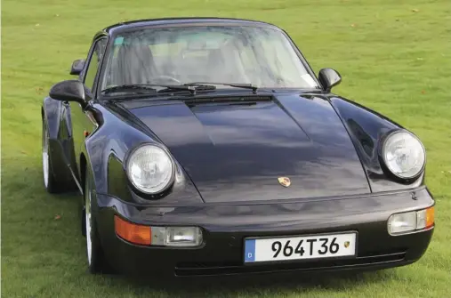  ??  ?? Only two 964 Turbos were built in black, special order to the Sultan of Brunei. This is one of them