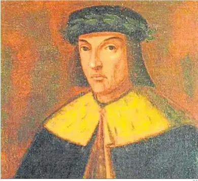  ?? D. S. ?? Jorge Manrique (c. 1440-1479) retratado por Juan de Borgoña.