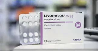  ?? (Photo AFP) ?? Depuis le  décembre, un générique, le Thyrofix, est disponible en France, portant à cinq le nombre de médicament­s offrant une alternativ­e.