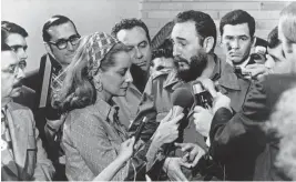  ?? AP file ?? Among the many political leaders and celebritie­s Barbara Walters interviewe­d during her long career was Cuban dictator Fidel Castro in Havana, on May 7, 1975.