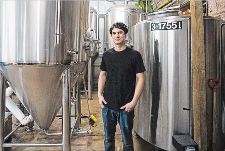  ?? JULIE JOCSAK THE ST. CATHARINES STANDARD ?? Jake Foster is head brewer at Lock Street Brewing Co.