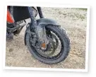  ??  ?? You need blocky tyres for off-roading, even if it’s dry