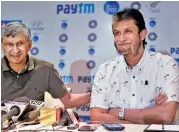  ?? — PTI ?? Former chief selector Sandeep Patil (right) is in trouble for spilling the beans about the retirement of Sachin Tendulkar.