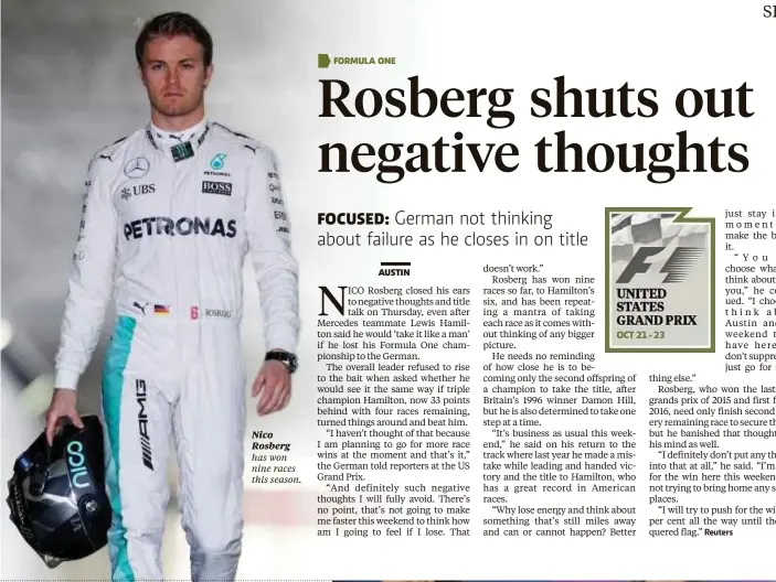  ??  ?? Nico Rosberg
Reuters