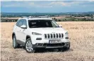  ??  ?? Jeep will revise the badly received front end of the Cherokee when the facelift arrives in 2018.