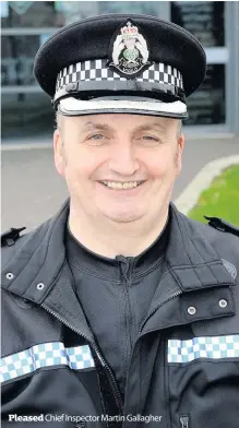  ??  ?? Pleased Chief Inspector Martin Gallagher