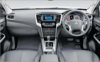  ??  ?? The interior of the new Mitsubishi Triton.