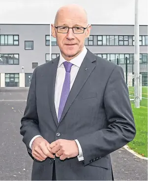  ??  ?? ‘FICTION’: John Swinney is accused of twisting the work of an education expert