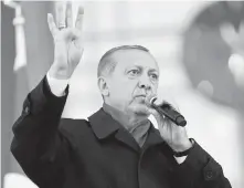  ??  ?? Turkish President Recep Tayyip Erdogan: “The crusader mentality attacked us abroad.”