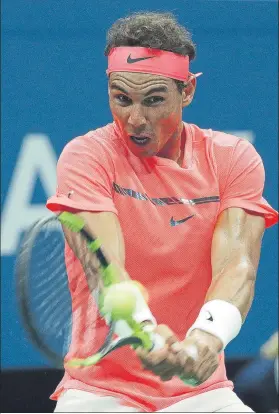  ?? FOTO: EFE ?? Rafa Nadal, en el partido ante Dusan Lajovic, su estreno en el US Open 2017