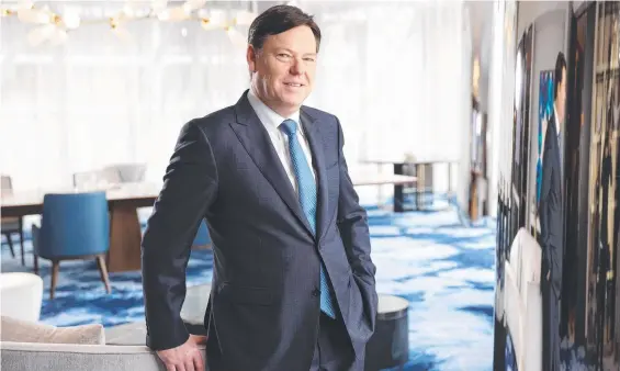  ?? Picture: Richard Dobson ?? Steve McCann stepped down as Crown Resorts chief executive last July.