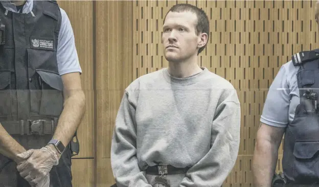  ?? PICTURE: JOHN KIRK-ANDERSON ?? 0 Christchur­ch mosque killer Brenton Harrison Tarrant sacked his lawyers, prompting fears he may use the occasion to promote his racist views