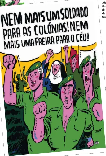  ?? ?? Algumas ilustraçõe­s da autoria de Nuno Saraiva