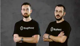  ?? Divulgação ?? Os irmãos Caio e Bruno Telles, da startup BugHunt