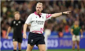  ?? Mike Egerton/PA ?? Wayne Barnes retired after refereeing the Rugby World Cup final last year. Photograph: