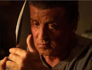  ?? YANA BLAJEVA ?? Sylvester Stallone stars as John Rambo in “Rambo: Last Blood.”