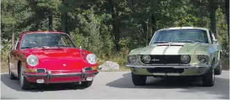  ?? CLAYTON SEAMS/DRIVING ?? In a battle of the 1967 Porsche 911S vs. 1967 Shelby GT500, the 911S came out on top.