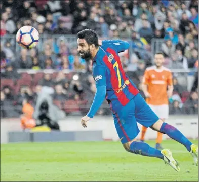  ?? FOTO: PEP MORATA ?? Arda Turan, de 30 años, disputó su último partido con el Barça el 26 de abril contra Osasuna