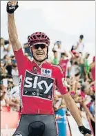  ?? JAIME REINA / AFP ?? Froome celebra la victoria