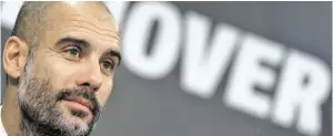  ?? BILD: SN/AP/SOHN ?? Pep Guardiola sagte zu seiner Entscheidu­ng nichts.