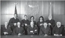  ?? KIM JEW PHOTOGRAPH­Y ?? Members of the New Mexico Court of Appeals: FRONT ROW (L to R): Judge Jonathan Sutin, Judge James Wechsler, Chief Judge Michael E. Vigil, Judge Michael Bustamante and Judge Roderick Kennedy. BACK ROW (L-R): Judge J. Miles Hanisee, Judge Timothy Garcia,...