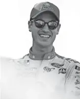  ?? JARED C. TILTON/GETTY IMAGES ?? Joey Logano waits in the garage area during practice for the NASCAR Clash at the Coliseum on Saturday in Los Angeles.