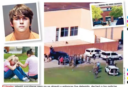  ??  ?? El tirador intentó suicidarse pero no se atrevió y entonces fue detenido, declaró a los policías.