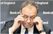  ?? ?? Bad times ahead: Andrew Bailey of the Bank of England announced a rate rise this week