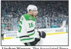  ?? Lindsey Wasson The Associated Press ?? Stars center Joe Pavelski scored his sixth goal of the series and 70th playoff goal of his career.