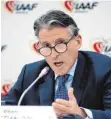  ?? FOTO: DPA ?? Chef der Leichtathl­eten: Sebastian Coe.